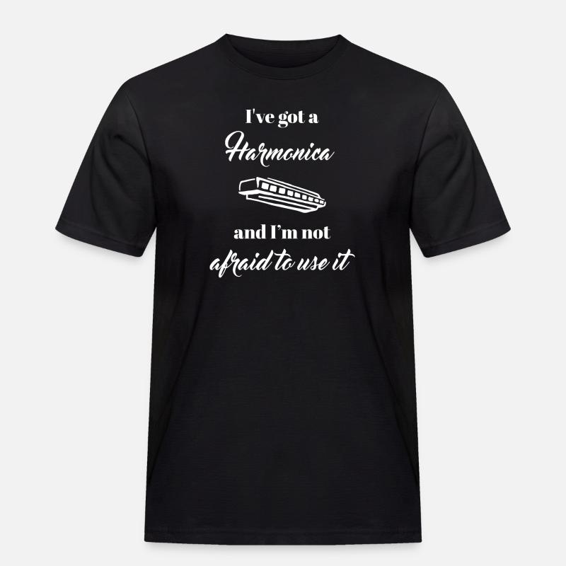 harmonica - harmonica player - harmonica - Men's Workwear T-Shirt - black