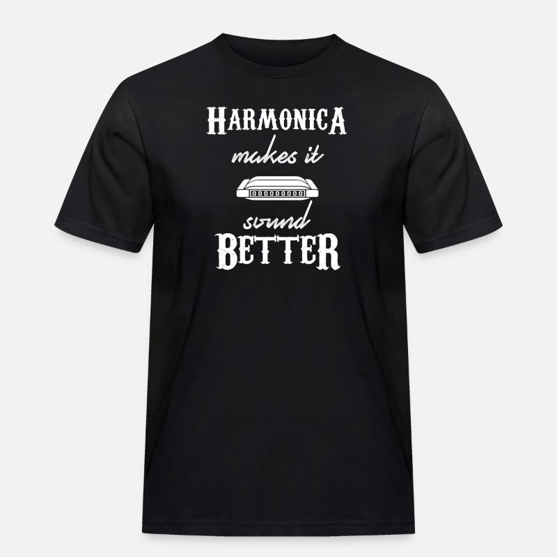 harmonica - harmonica player - harmonica - Men's Workwear T-Shirt - black