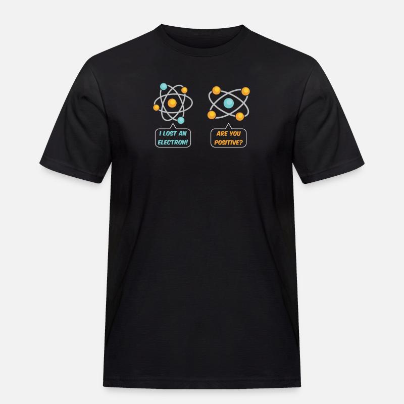 Electron - Männer Workwear T-Shirt - Schwarz