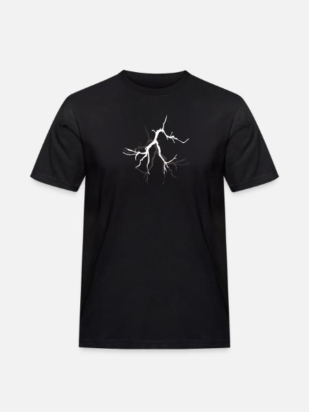 Lightning with Lightning Bolt graphics - Men's Workwear T-Shirt - black