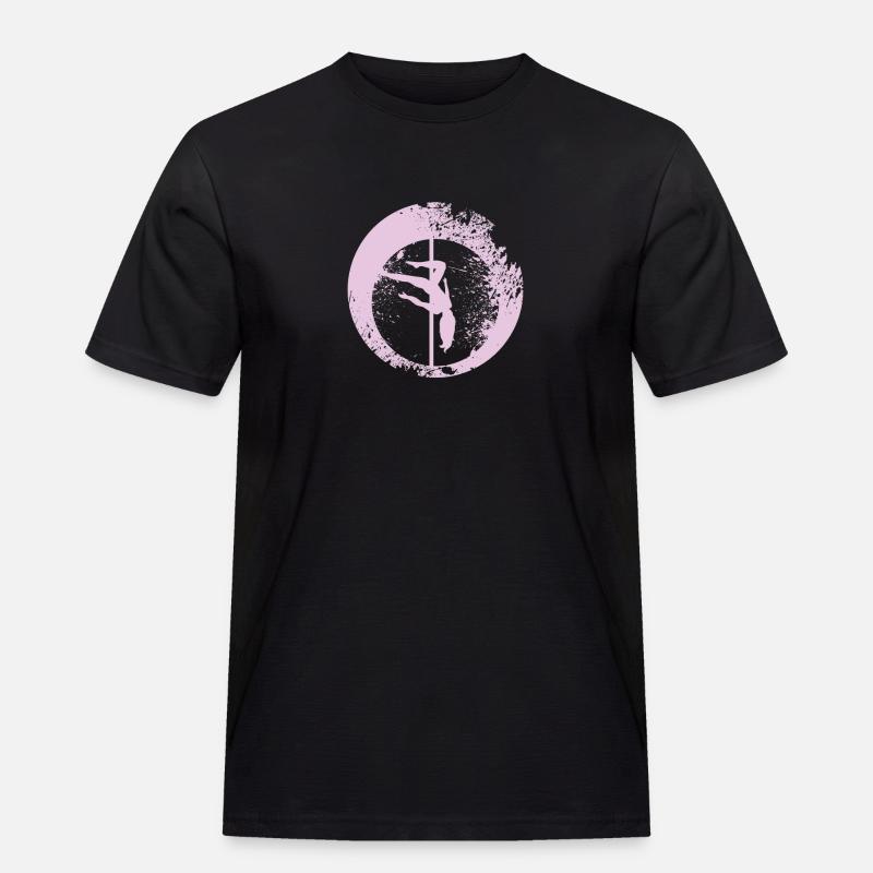 Pole Dance - Männer Workwear T-Shirt - Schwarz