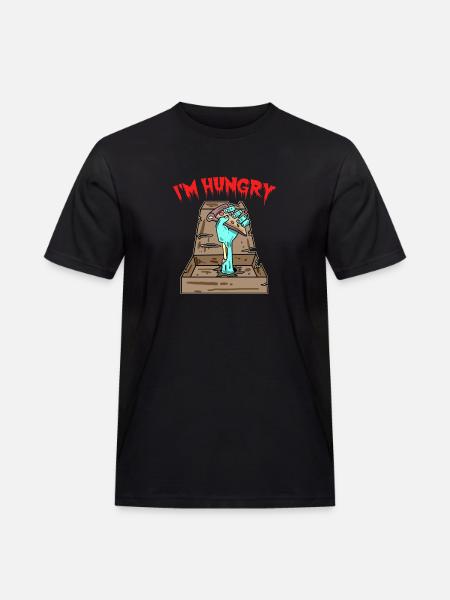 Pizza Zombie j'ai faim - T-shirt Workwear homme - noir