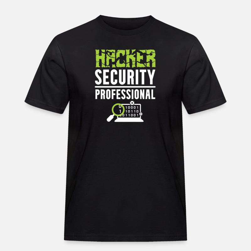 Hacker Security Professional - Men's Workwear T-Shirt - black