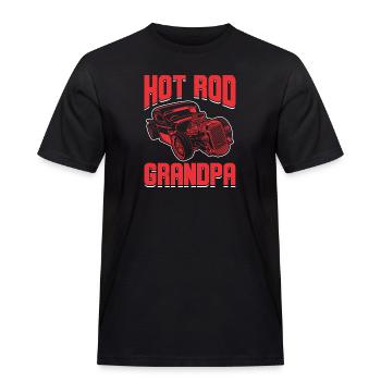 Hot Rod Hot Rods Muskel bil Hotrod Mekaniker Bil - Arbets-T-shirt herr - svart - Fram - AI Model Male 178 light (178cm)
