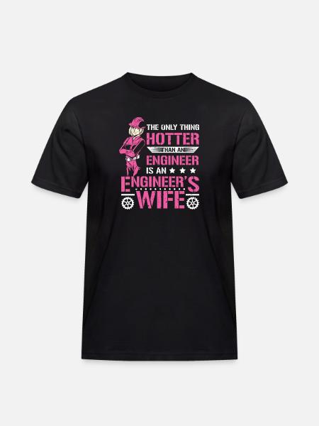 Wife Engineer - Men's Workwear T-Shirt - black