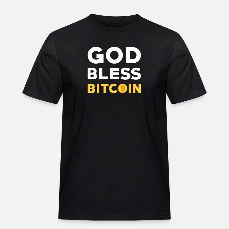 Bitcoin - Maglietta da lavoro per uomo - nero