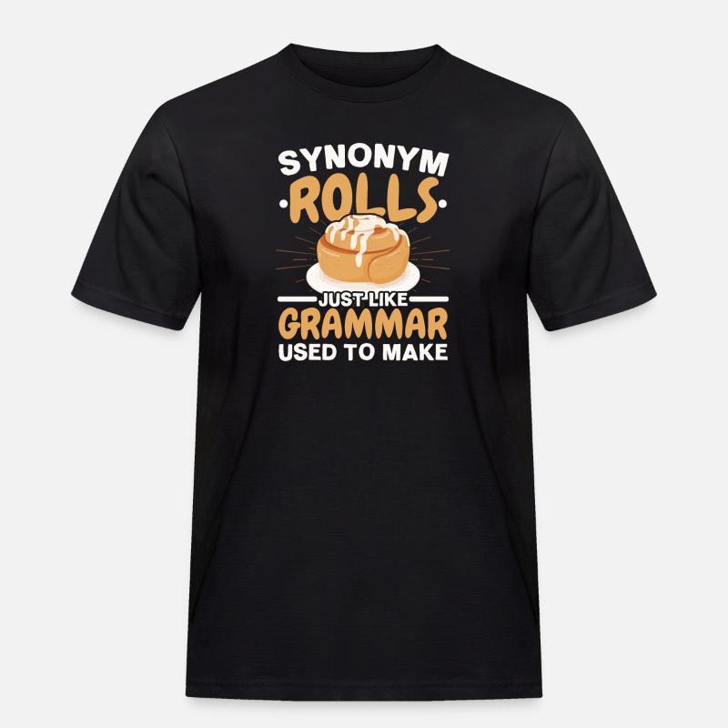 Grammatik-Polizei Englisch-Lehrer Englisch-Schreib - Männer Workwear T-Shirt - Schwarz