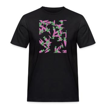 School bag back to school - Men's Workwear T-Shirt - black - Front - AI Model Male 178 light (178cm)