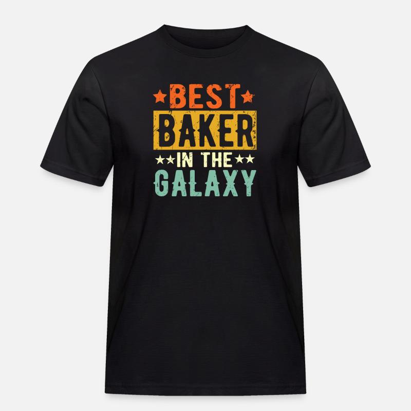 Best Baker ever Baker Gift - Men's Workwear T-Shirt - black