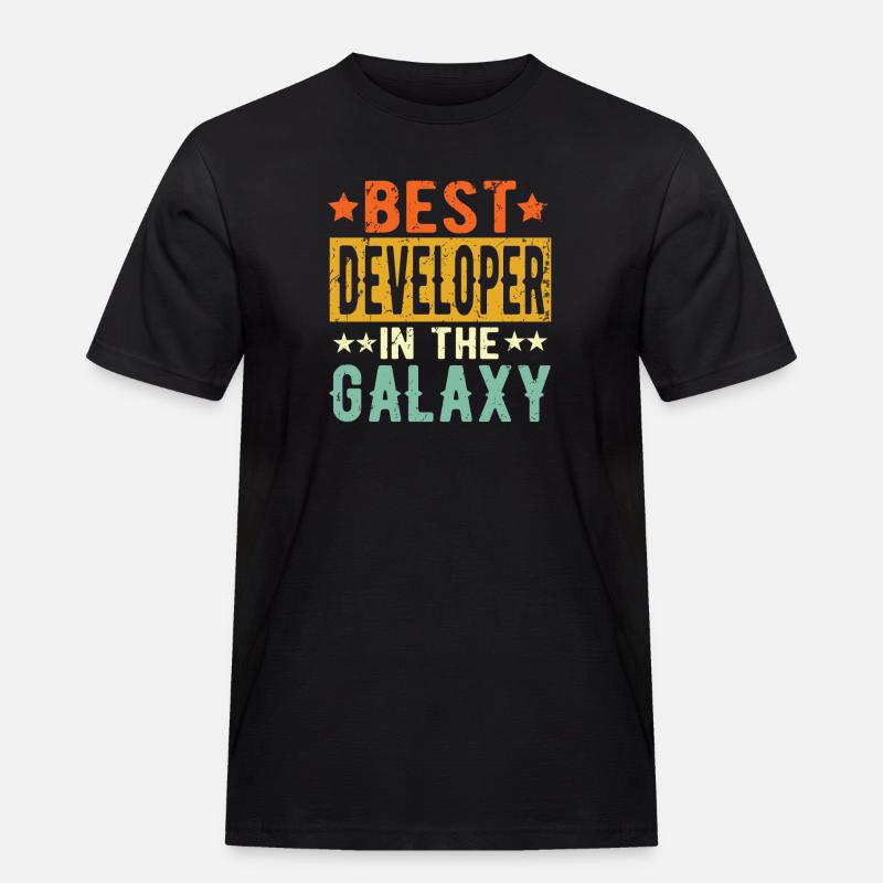 Best Developer ever Developer Gift - Men's Workwear T-Shirt - black