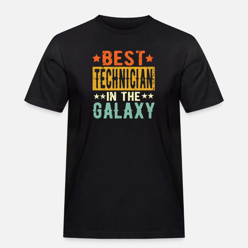 Best Techniker ever Techniker Geschenk - Männer Workwear T-Shirt - Schwarz