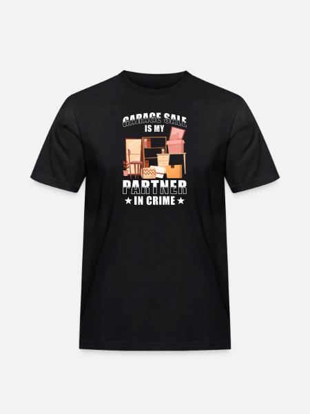 Garage sale slogan - Men's Workwear T-Shirt - black