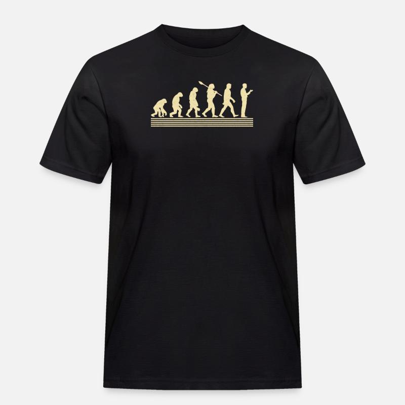 Evolution Des Sprachpathologen - Männer Workwear T-Shirt - Schwarz