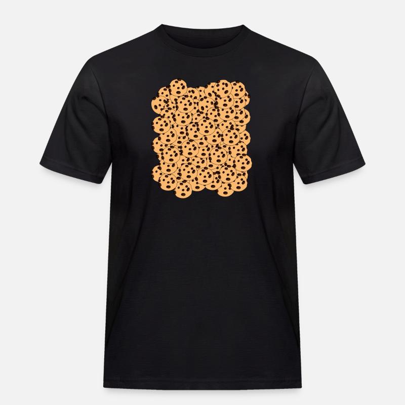 Plätzchen Christmas Chocolate Cookie - Männer Workwear T-Shirt - Schwarz