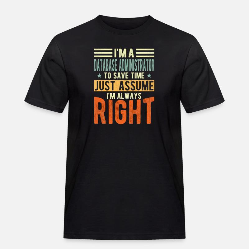 Database administrator - Men's Workwear T-Shirt - black