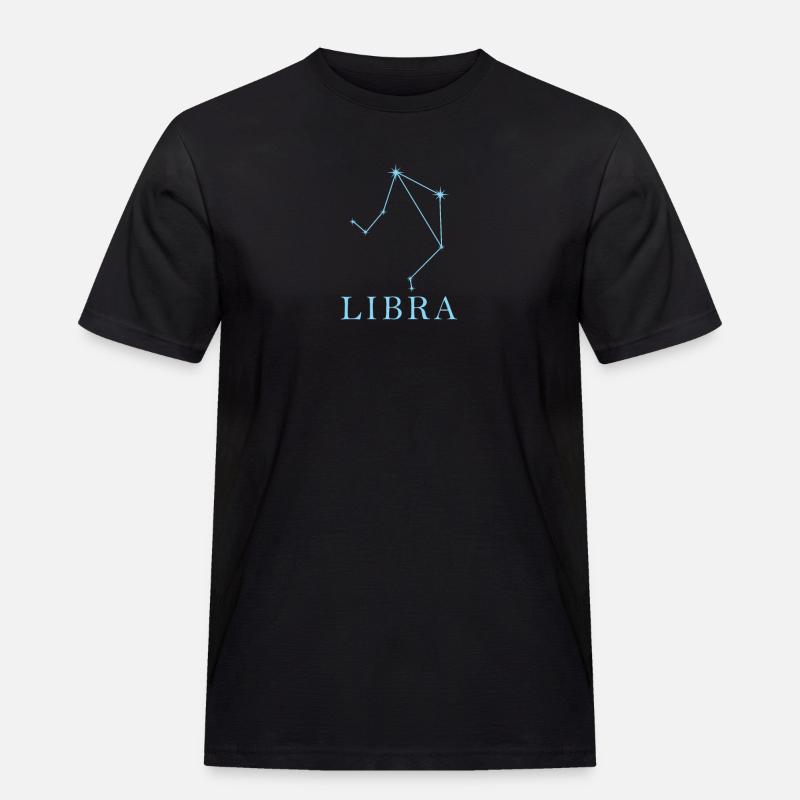 Sternkonstellation Sternzeichen Libra - Männer Workwear T-Shirt - Schwarz