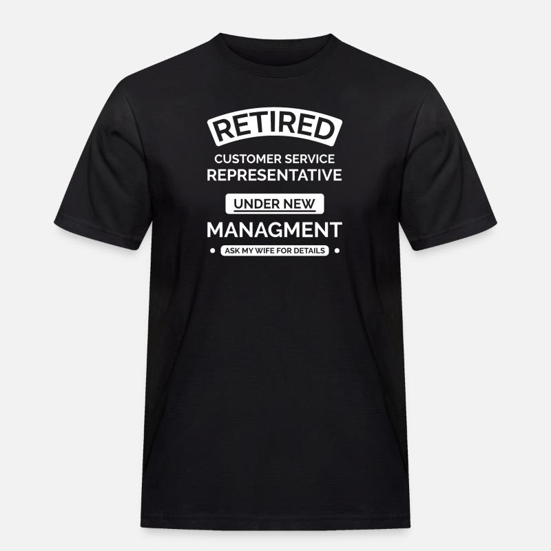 Retired Customer Service Representative - Men's Workwear T-Shirt - black
