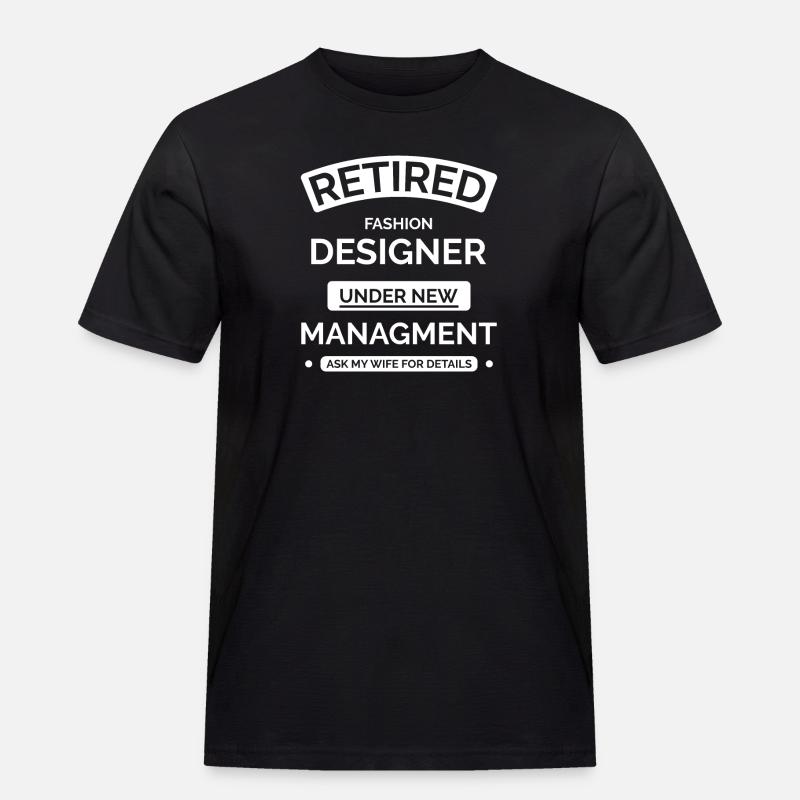 Modedesigner im Ruhestand - Männer Workwear T-Shirt - Schwarz