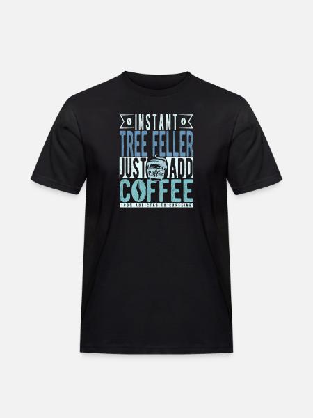 Baum Faller coffee saying - Men's Workwear T-Shirt - black
