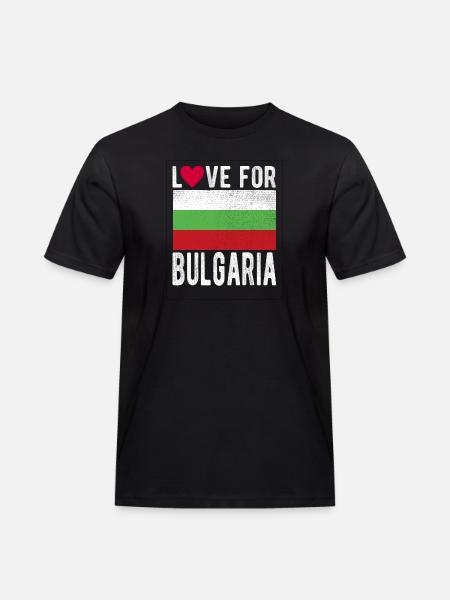 Bulgaria Souvenir - Men's Workwear T-Shirt - black