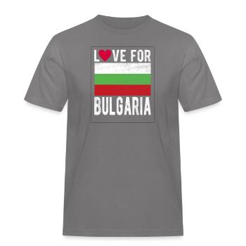 Bulgarie Souvenir - T-shirt Workwear homme - gris - Devant - AI Model Male 185 dark (185cm)