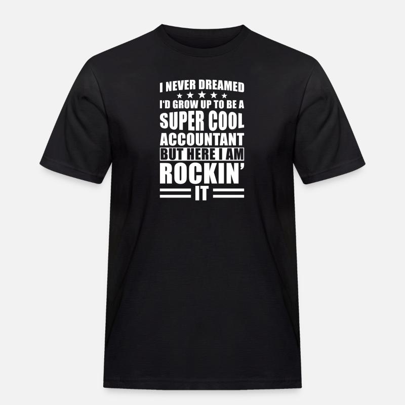 Buchhalter Spruch - Männer Workwear T-Shirt - Schwarz