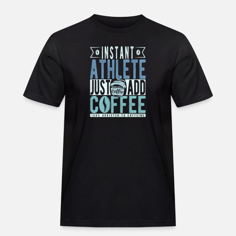 Buchalter Kaffee Spruch - Männer Workwear T-Shirt - Schwarz