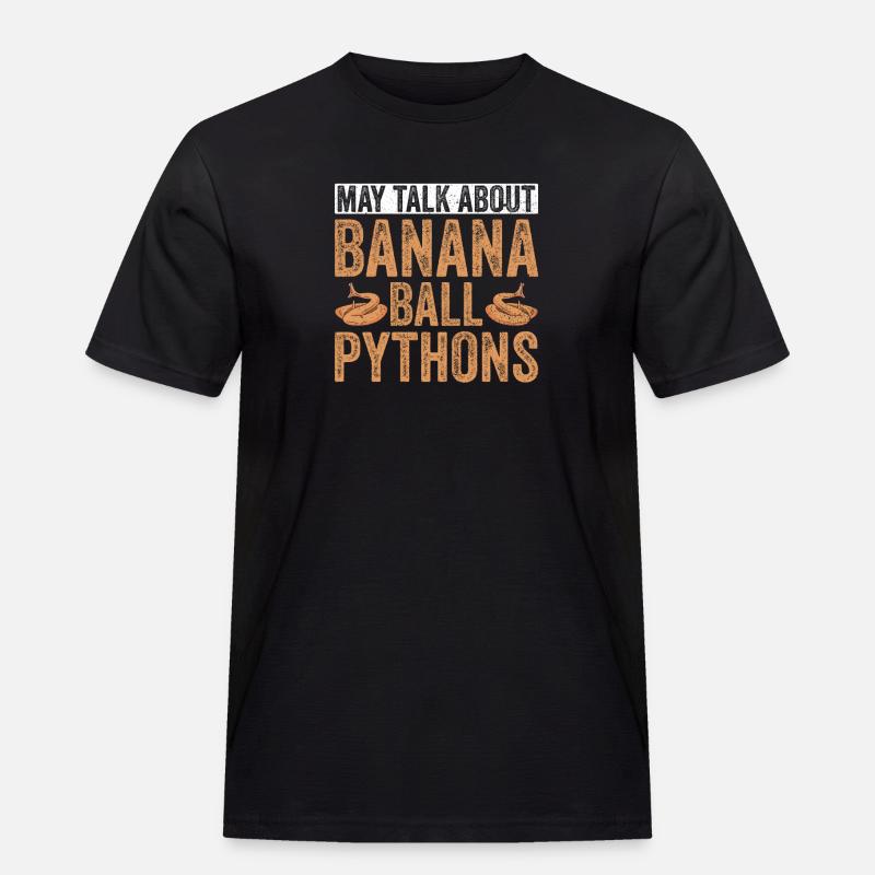 Banane Königspython Königspython Besitzer - Männer Workwear T-Shirt - Schwarz