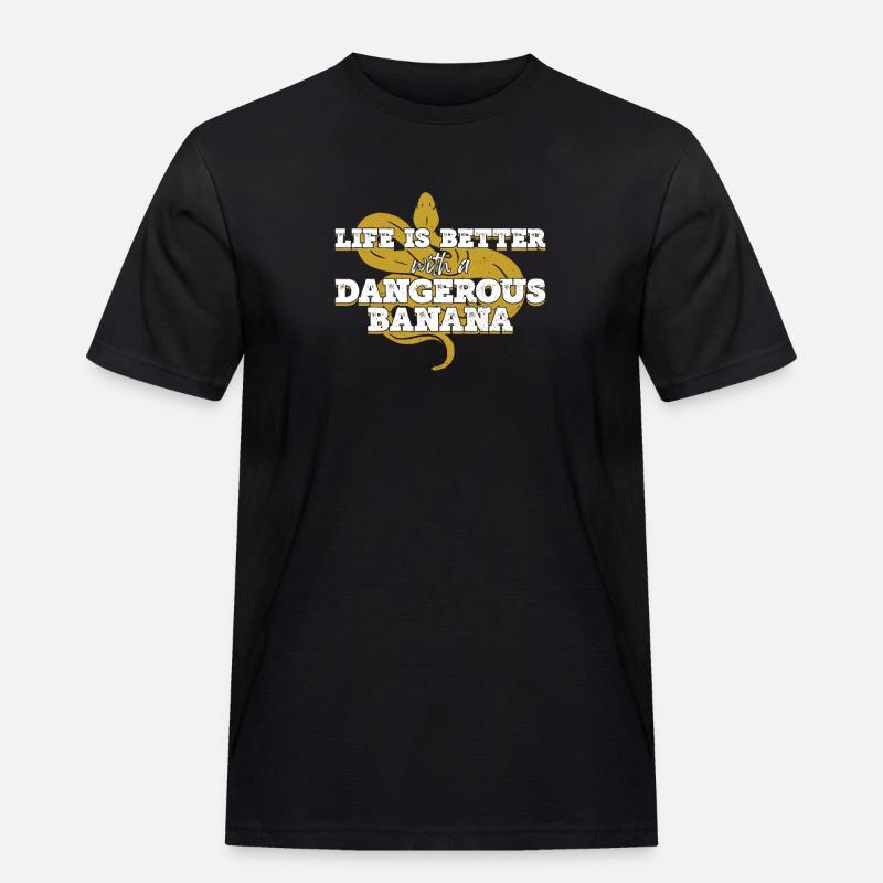 Bananenkugel Python Königspython - Männer Workwear T-Shirt - Schwarz