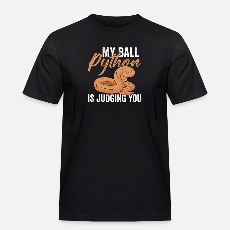 Python Königspython Banana Ball Python - T-shirt Workwear homme - noir