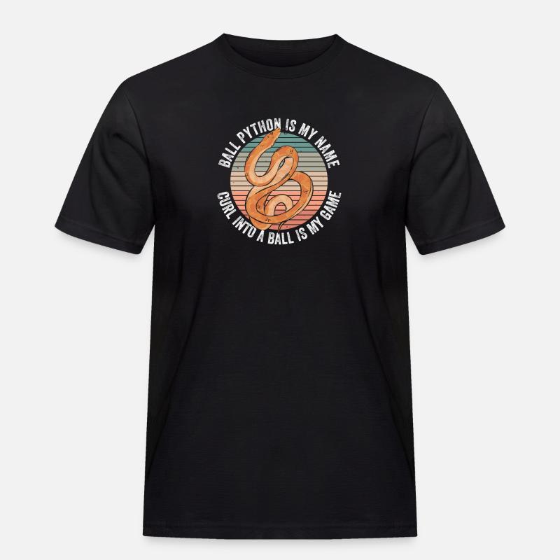 Königspython Bananenkugel Python - Männer Workwear T-Shirt - Schwarz