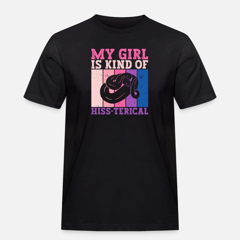 Königspython Schlange Bananenkugel Python - Männer Workwear T-Shirt - Schwarz