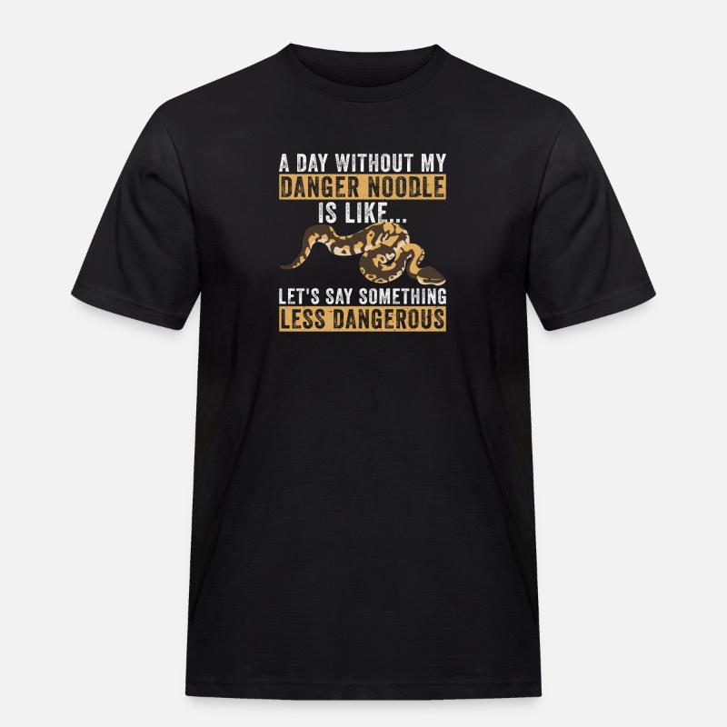 Königspython Bananenkugel Python Danger Nudel - Männer Workwear T-Shirt - Schwarz
