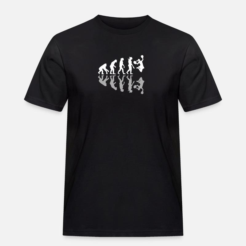 Human Evolution Cheerleading Cheer Cheerleader - Männer Workwear T-Shirt - Schwarz