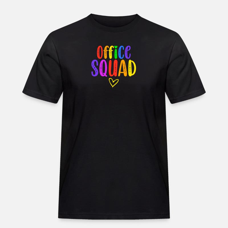 Office Squad Verwaltungsassistent Geschenkeschule - Männer Workwear T-Shirt - Schwarz