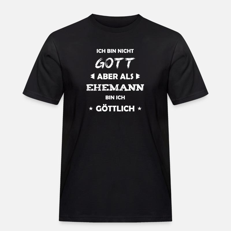 Ehemann Geschenk Spruch - Männer Workwear T-Shirt - Schwarz