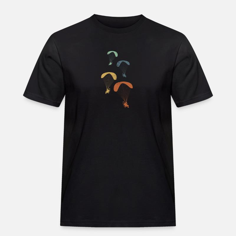 Paramotor Pilot Paramotoring - Männer Workwear T-Shirt - Schwarz