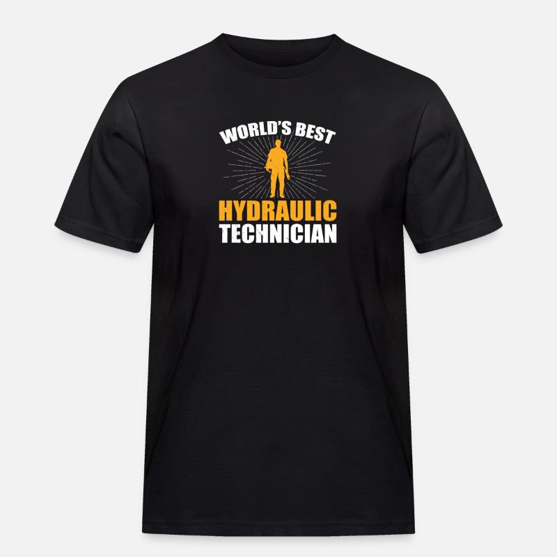 Fantastischer weltbester Hydrauliktechniker, - Männer Workwear T-Shirt - Schwarz