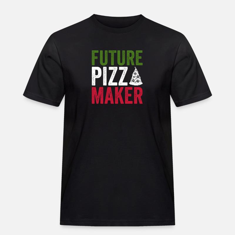 Pizza Future pizzabäcker Angehender Pizzaexperte - Männer Workwear T-Shirt - Schwarz