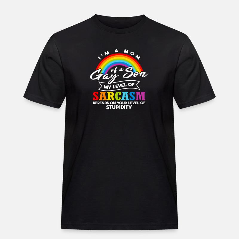 Mutter eines schwulen Sohnes | Pride-Monat - Männer Workwear T-Shirt - Schwarz