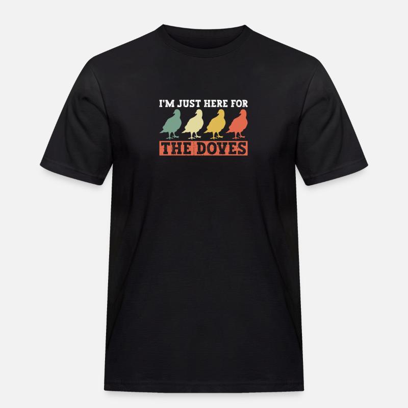 Taubenjagd Vogeljagd Vogeljäger Taubenjäger - Männer Workwear T-Shirt - Schwarz
