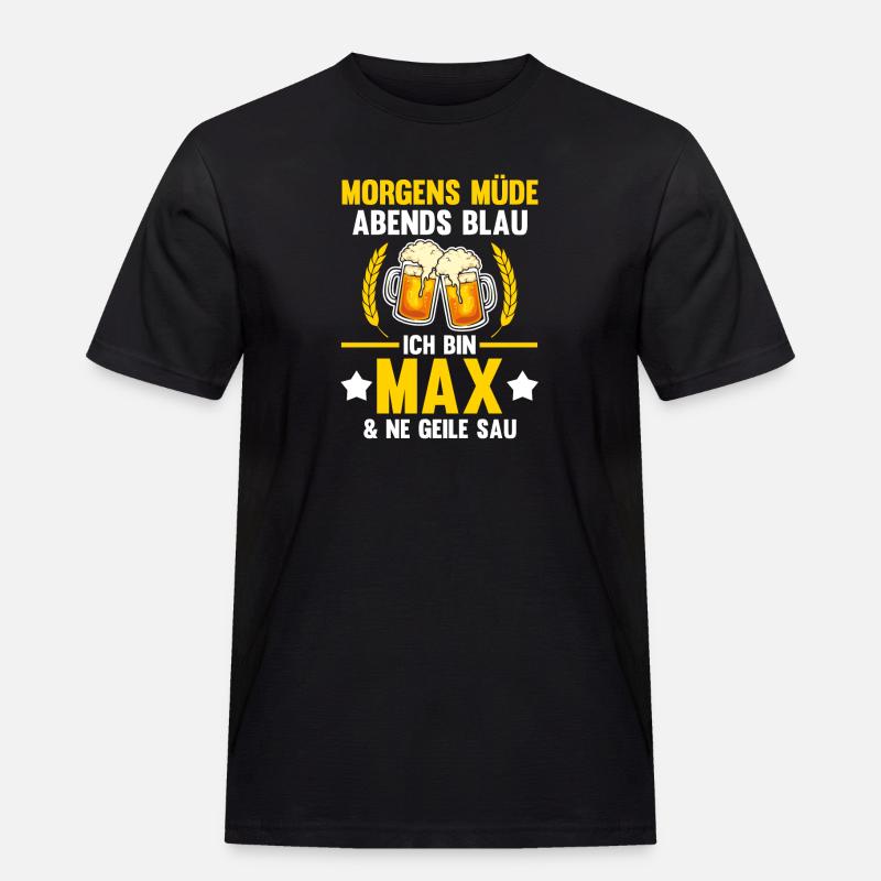 Max - Männer Workwear T-Shirt - Schwarz