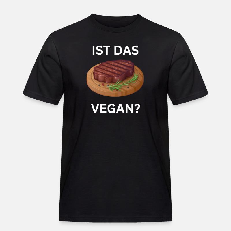 Ist das Fleisch Vegan? White - Männer Workwear T-Shirt - Schwarz