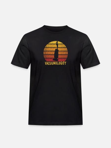 Staubsauger Staubsauger - Männer Workwear T-Shirt - Schwarz
