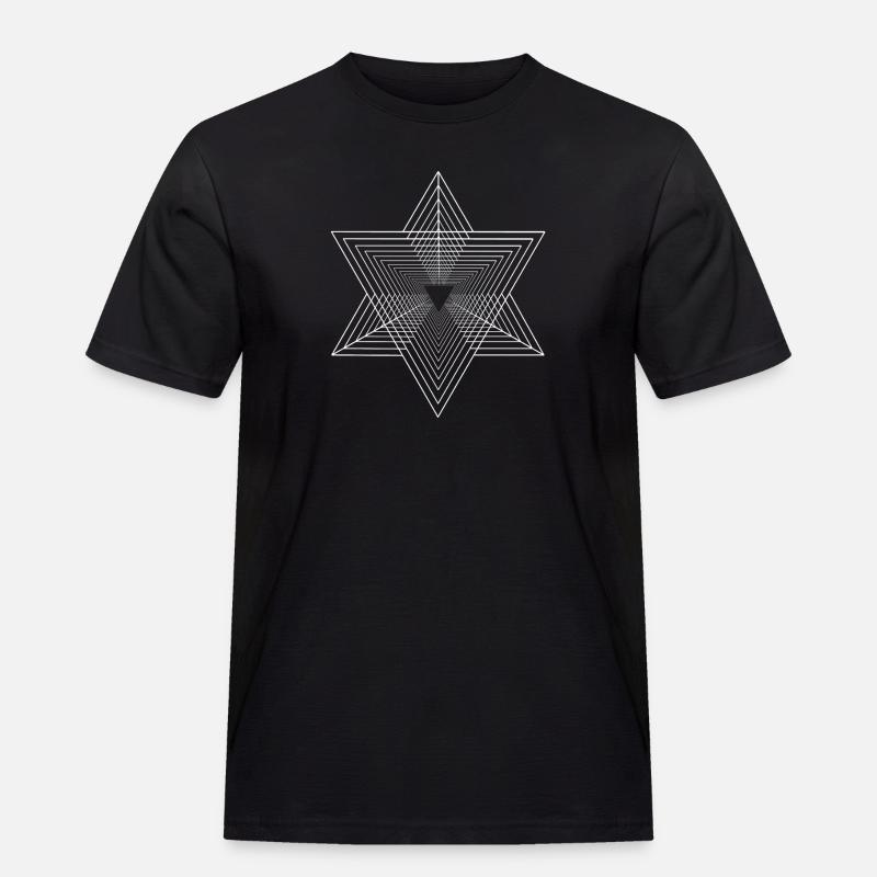 Triangles - graphisme - graphisme - T-shirt Workwear homme - noir