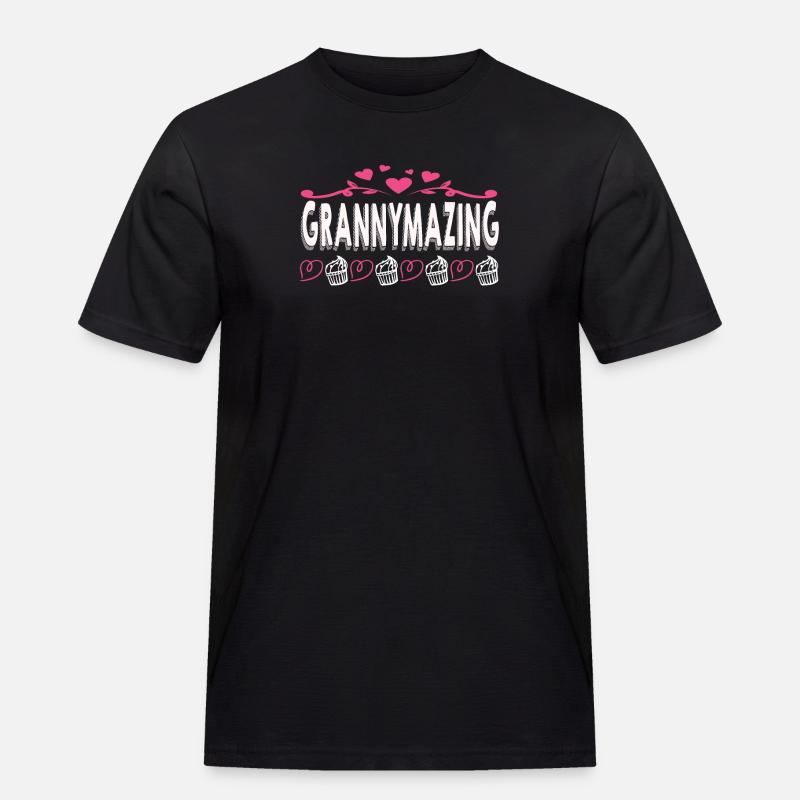 Oma Omi Großmutter Geschenkidee - Männer Workwear T-Shirt - Schwarz
