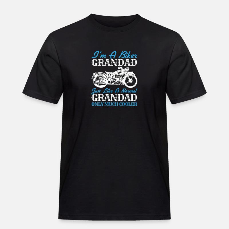 Oldtimer-Motorrad - Männer Workwear T-Shirt - Schwarz