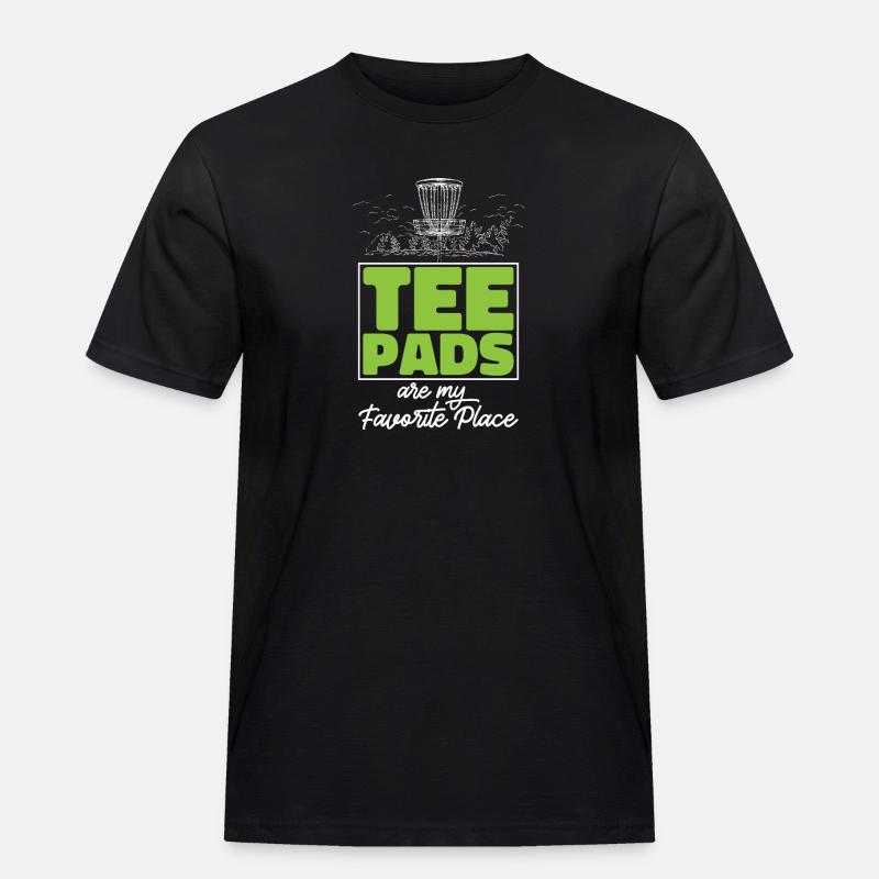 Discgolf Disc Golf Frisbee - Männer Workwear T-Shirt - Schwarz