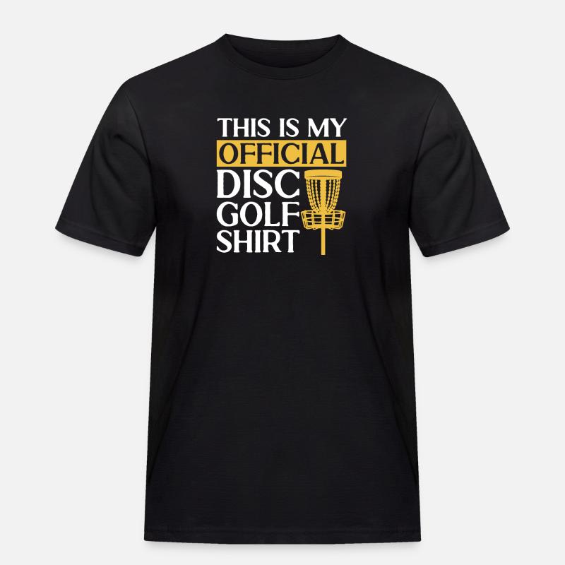 Discgolf Disc Golf Frisbee - Männer Workwear T-Shirt - Schwarz