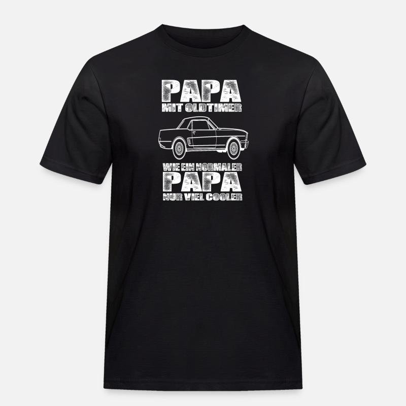 Oldtimer - Männer Workwear T-Shirt - Schwarz